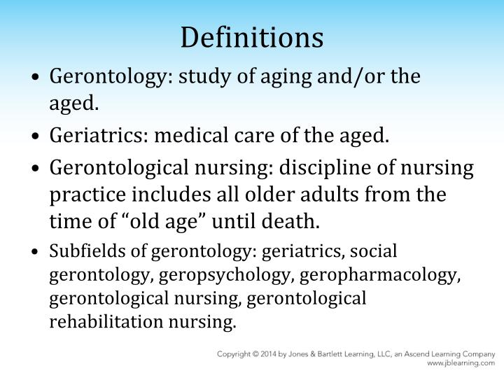 PPT Chapter 1 Introduction to Gerontological Nursing PowerPoint