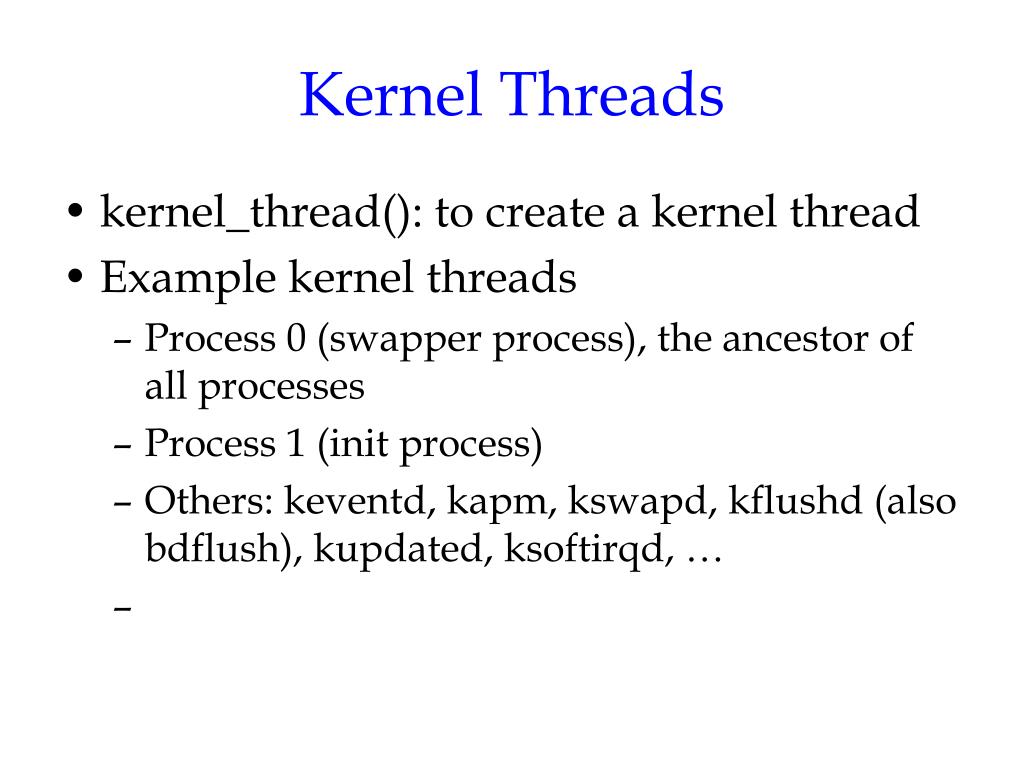 PPT Processes and Threads in Linux (Chap. 3, Understanding the Linux Kernel) PowerPoint