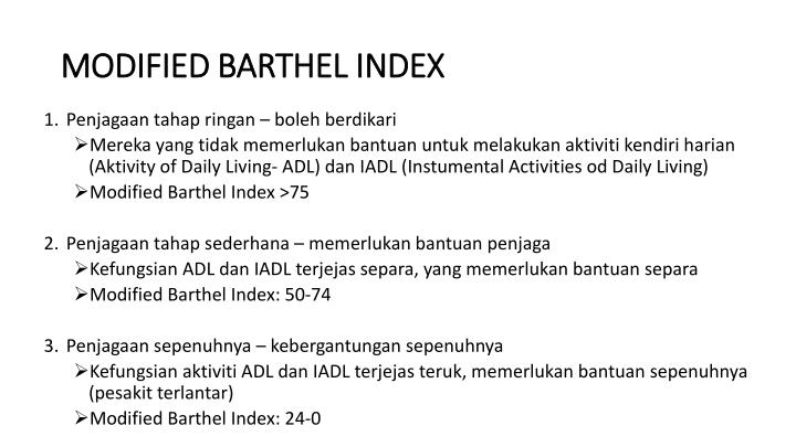 Modified Barthel Index [PDF Document]