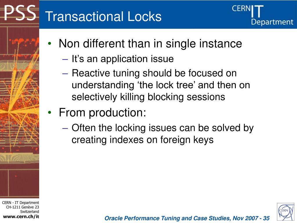 PPT DB Performance Tuning in a RAC Environment for Administrators