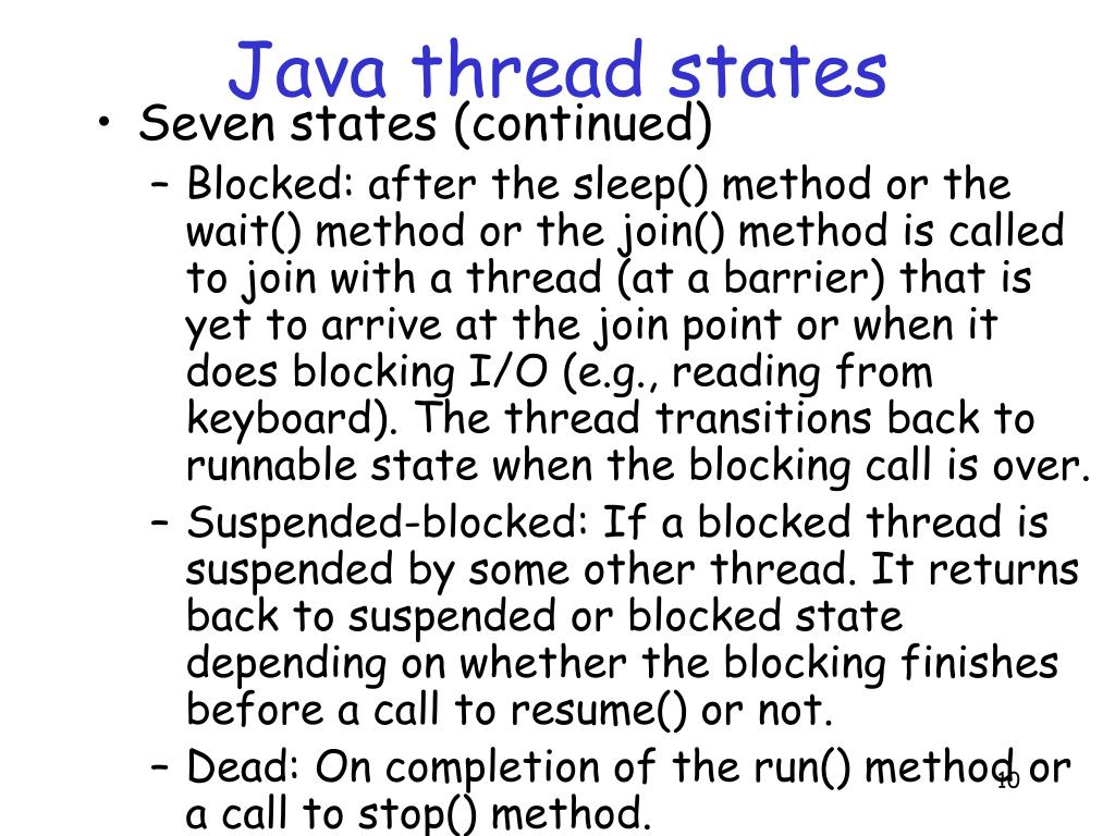 PPT Java Threads PowerPoint Presentation, free download ID4639214