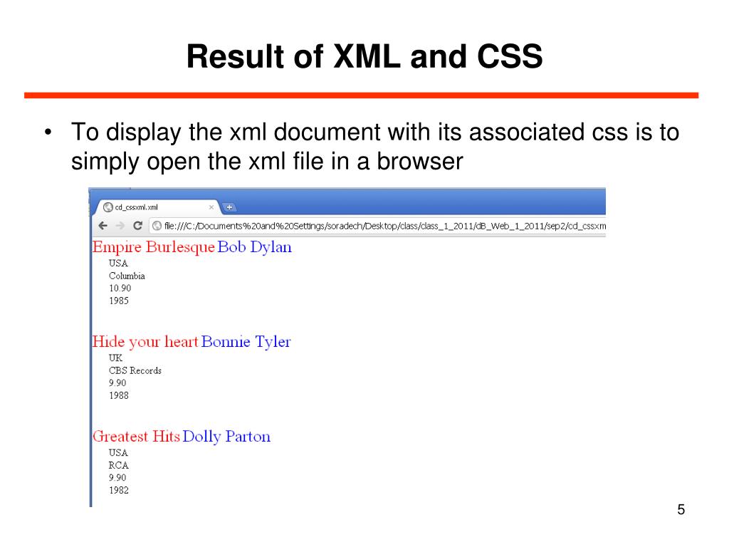 PPT Displaying XML Document PowerPoint Presentation, free download