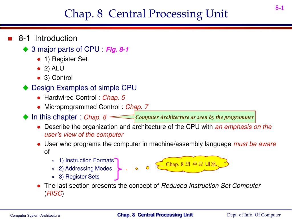 PPT - Chap. 8 Central Processing Unit PowerPoint Presentation, free