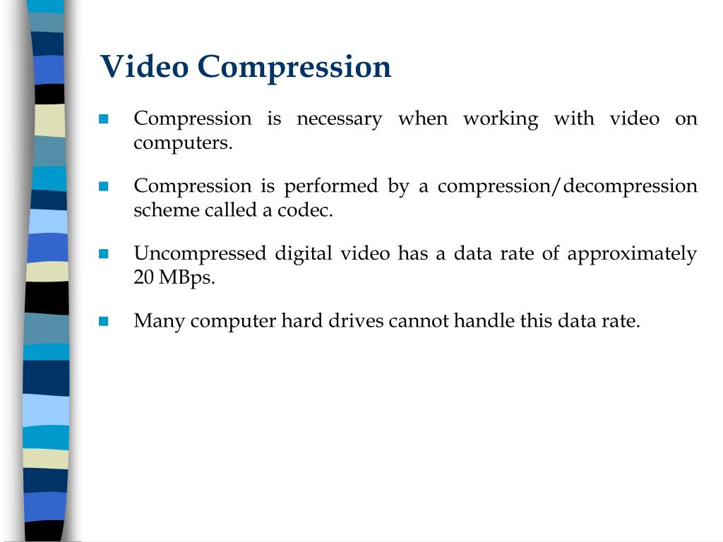 Types of video compression rytelc