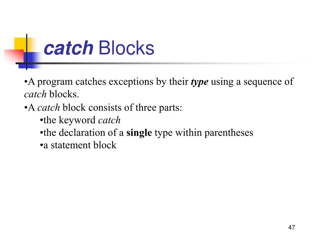 PPT Exception Handling PowerPoint Presentation, free download ID