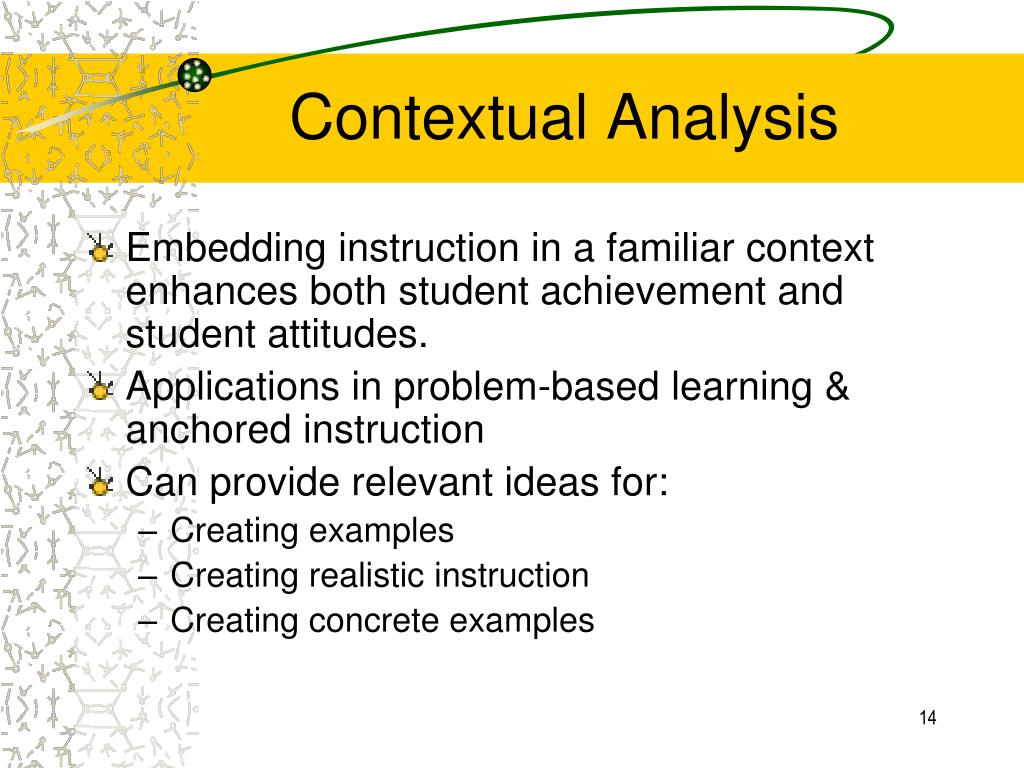 PPT Analysis Learner & Contextual PowerPoint Presentation, free