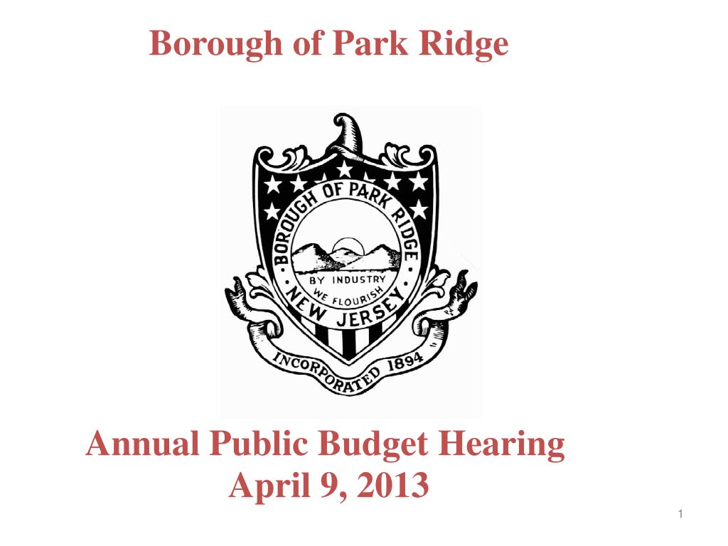 PPT Borough of Park Ridge PowerPoint Presentation, free download ID