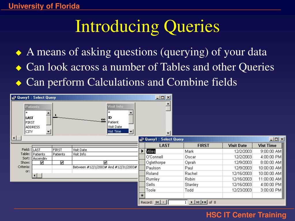 PPT Introduction to Database Concepts and Microsoft Access PowerPoint