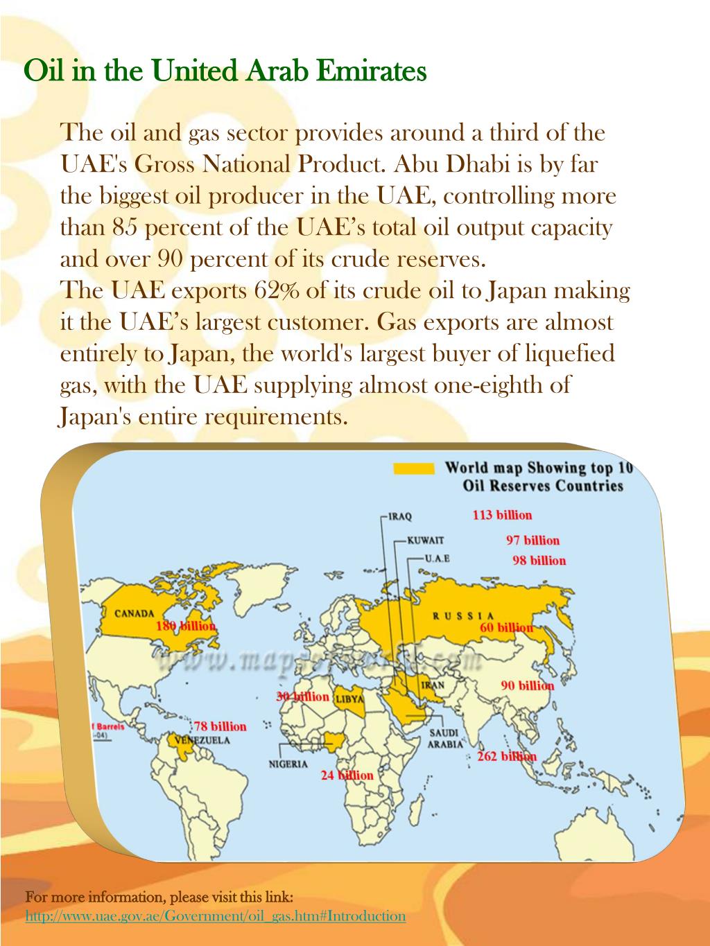 PPT Oil in the United Arab Emirates PowerPoint Presentation, free