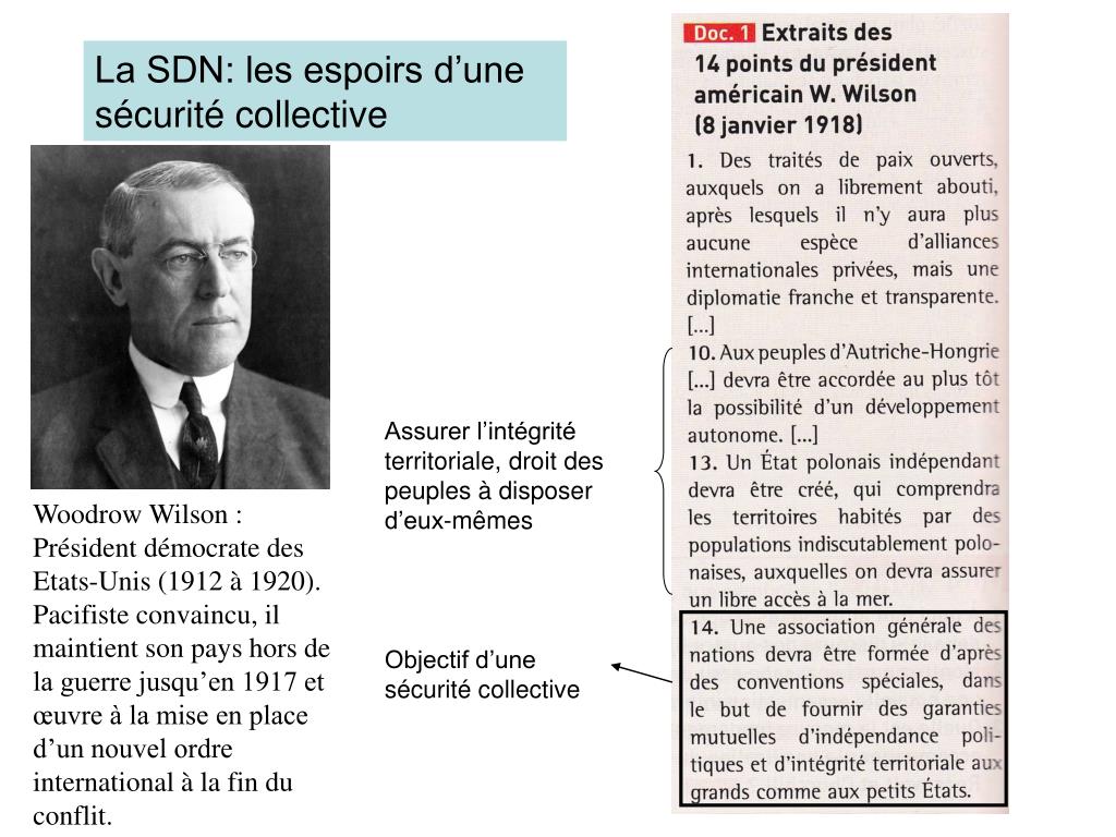 PPT La SDN = une tentative manquée pour préserver la paix PowerPoint