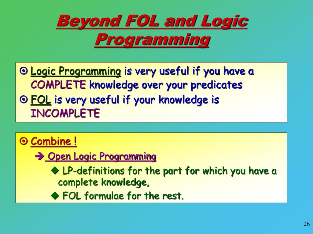 PPT Logic Programming PowerPoint Presentation, free download ID4656271