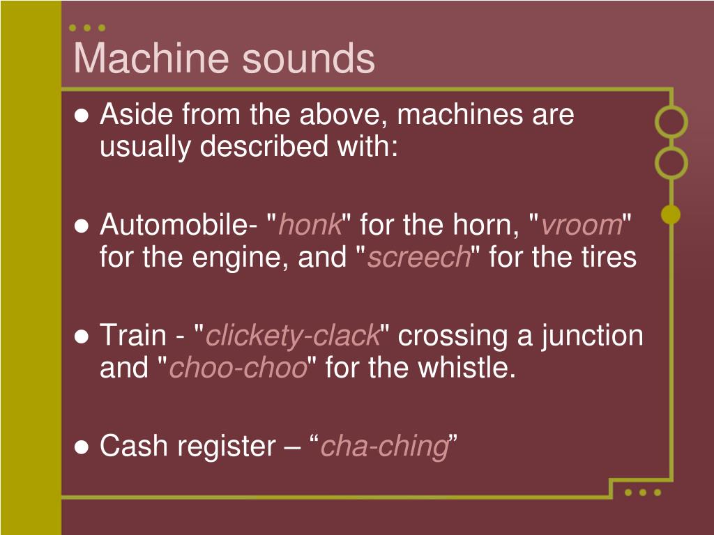 PPT onomatopoeia PowerPoint Presentation, free download ID4660120