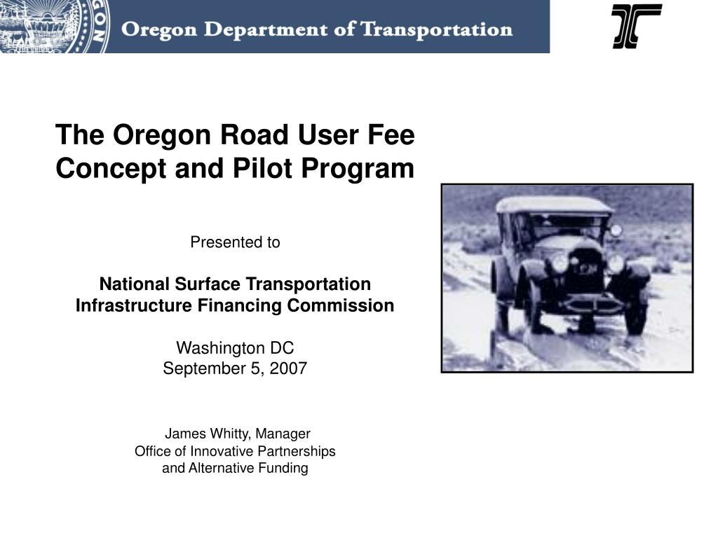 PPT Road User Fee Task Force Legislative Mandate PowerPoint