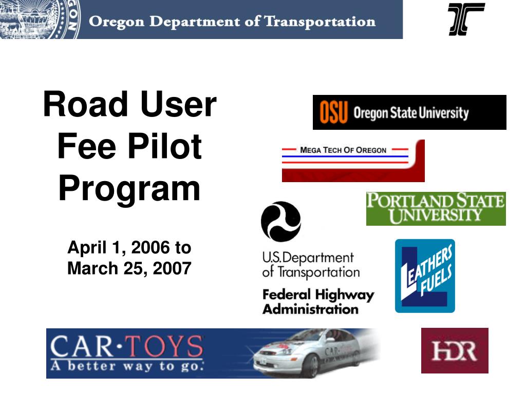 PPT Road User Fee Task Force Legislative Mandate PowerPoint