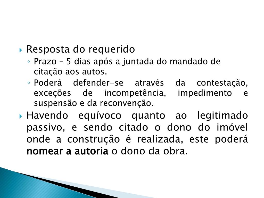 PPT Ação de nunciação de obra nova PowerPoint Presentation, free