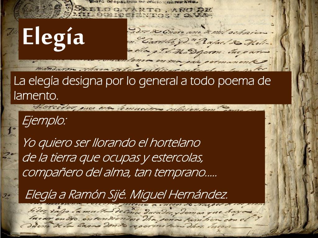 Que Es Una Elegia Y Un Ejemplo Ejemplo Sencillo