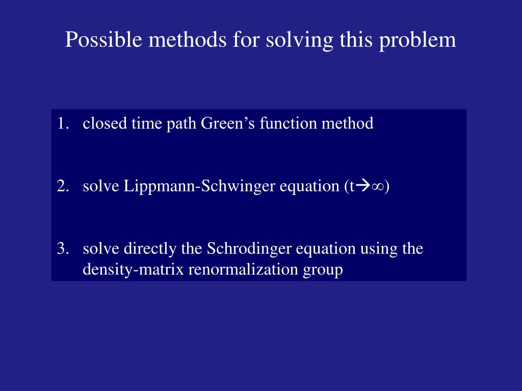 PPT 2D and time dependent DMRG PowerPoint Presentation, free download