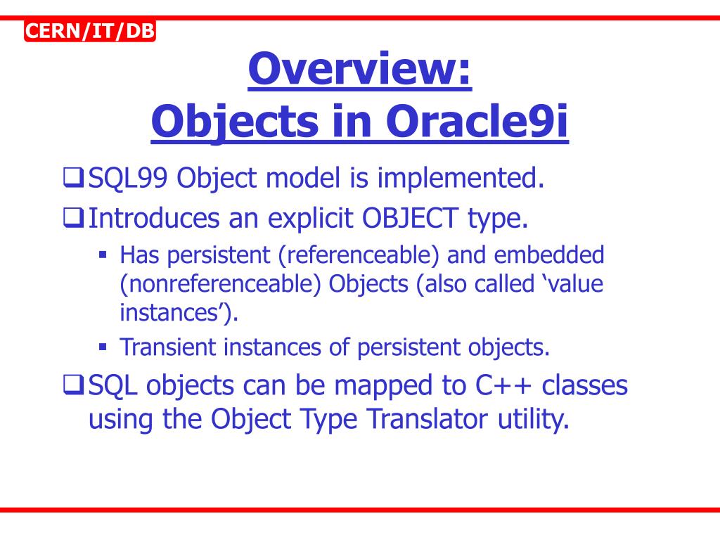 PPT ORACLE 9i PowerPoint Presentation, free download ID4672316