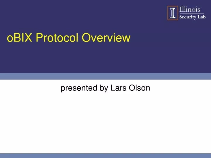 PPT oBIX Protocol Overview PowerPoint Presentation, free download