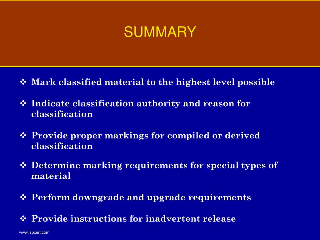 PPT MARKING CLASSIFIED MATERIAL PowerPoint Presentation, free