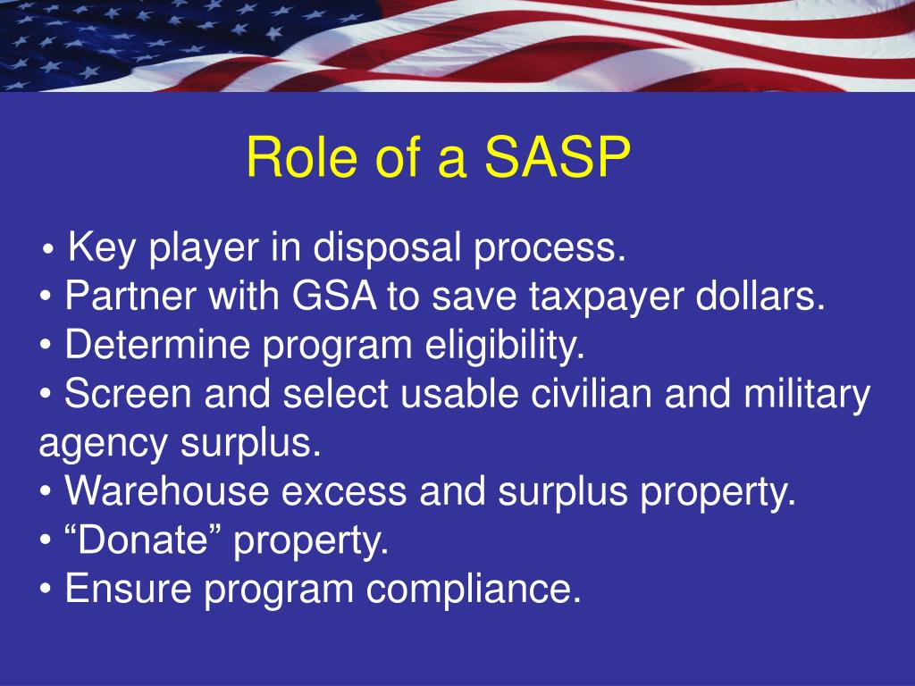 PPT GSA SURPLUS PERSONAL PROPERTY DONATION PROGRAM PowerPoint