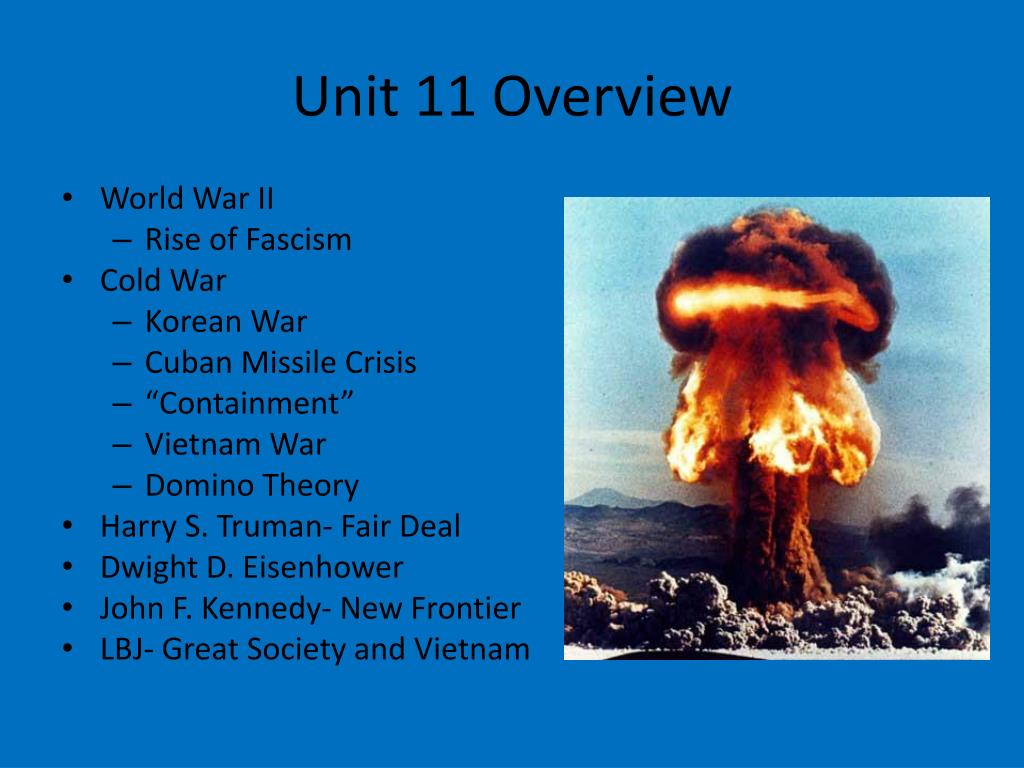 PPT APUSH Unit 11 Outline VUS 10,11, and 12 World War II/Cold War