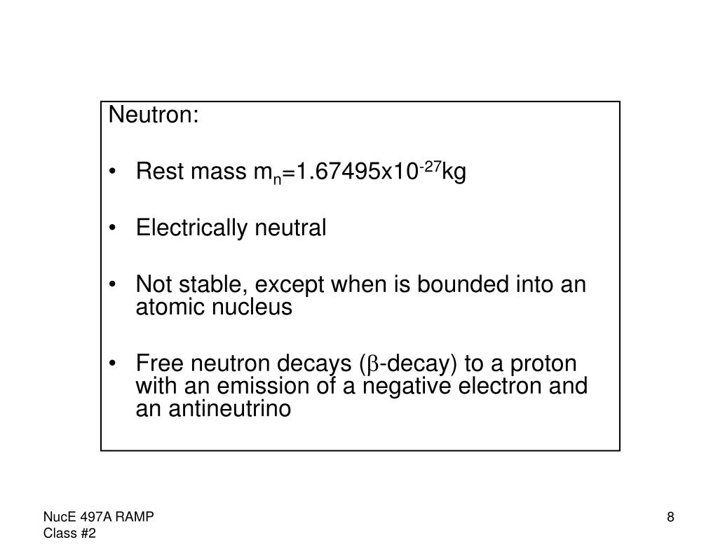 PPT CHAPTER 2 ATOMIC AND NUCLEAR PHYSICS 2.1 FUNDAMENTAL PARTICLES