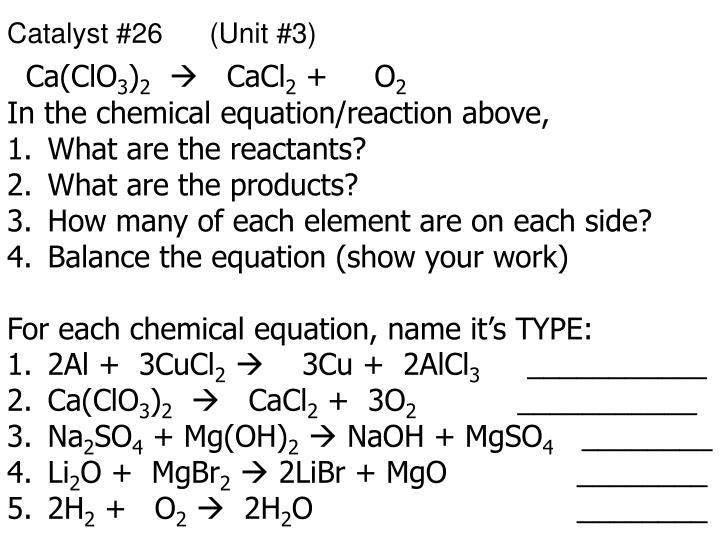 PPT Physical Sci Catalysts Unit 3 PowerPoint