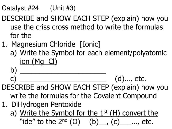 PPT Physical Sci Catalysts Unit 3 PowerPoint Presentation ID