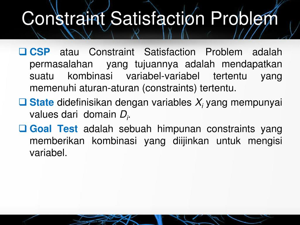 PPT Constraint Satisfaction Problem (CSP) PowerPoint
