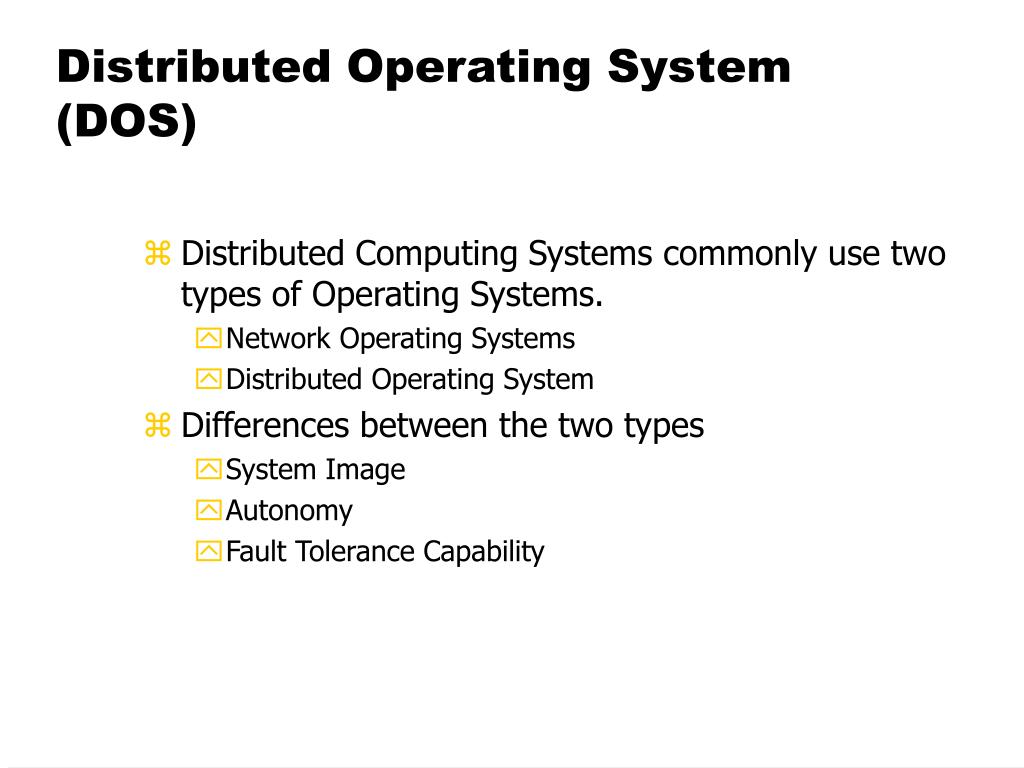 PPT Distributed Operating Systems Introduction PowerPoint