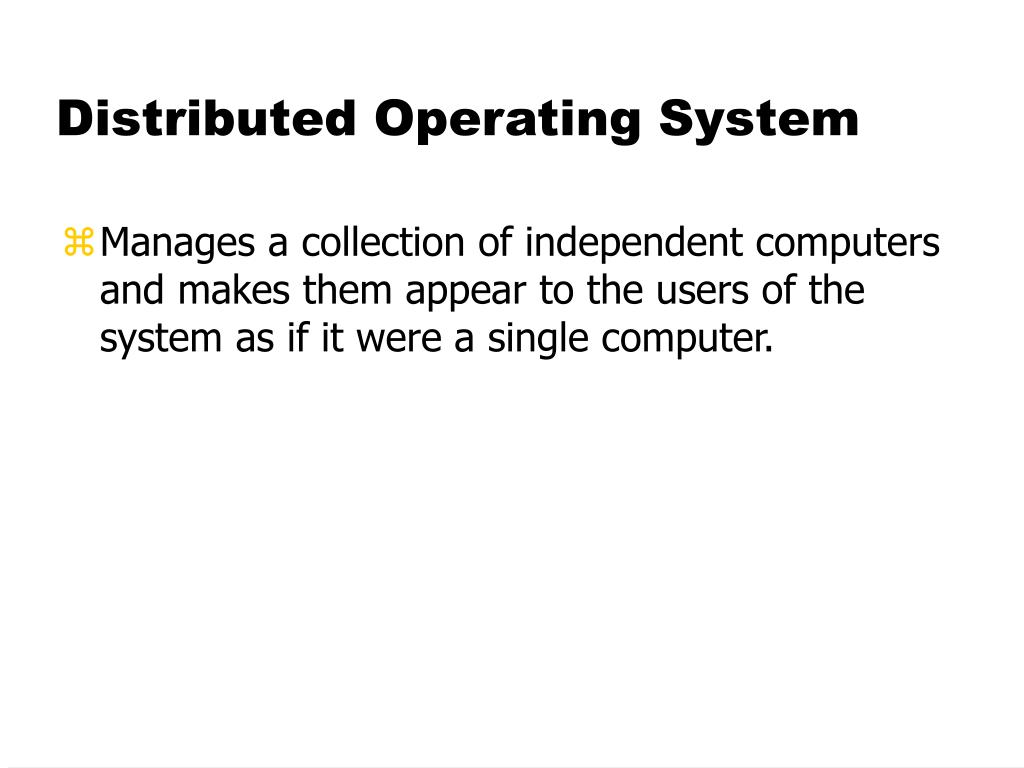 PPT Distributed Operating Systems Introduction PowerPoint