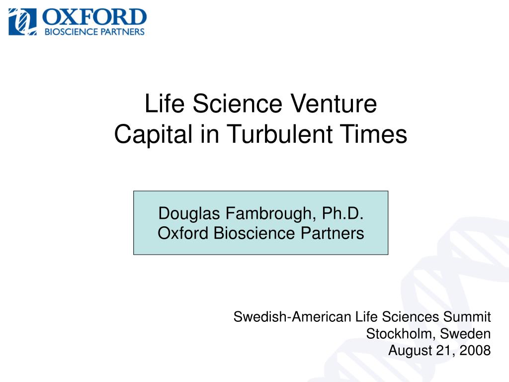 PPT Life Science Venture Capital in Turbulent Times PowerPoint Presentation ID4685749