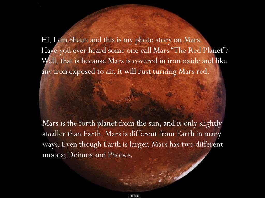 PPT MARS THE RED PowerPoint Presentation, free download ID