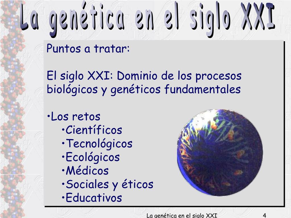 PPT La genética en el siglo XXI PowerPoint Presentation, free