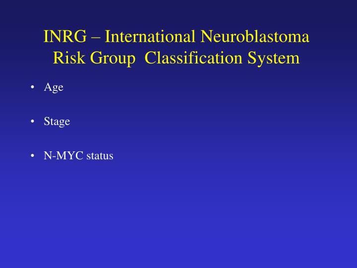 PPT Neuroblastoma PowerPoint Presentation ID4692037