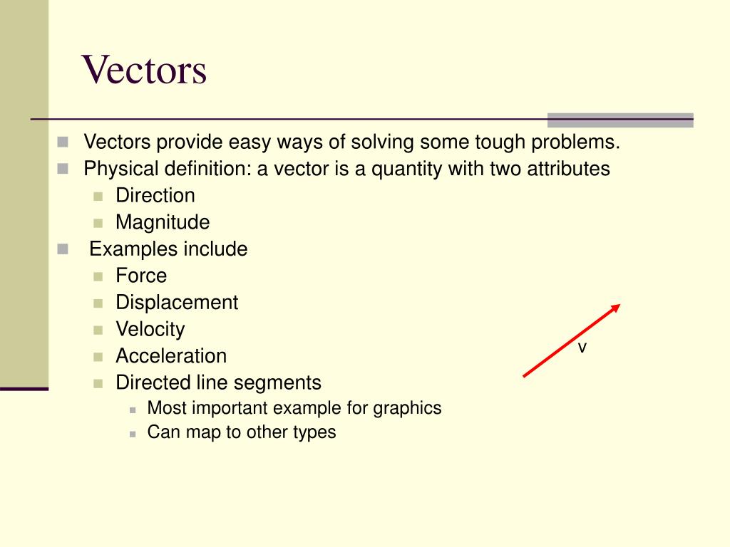PPT Vectors PowerPoint Presentation, free download ID4696604