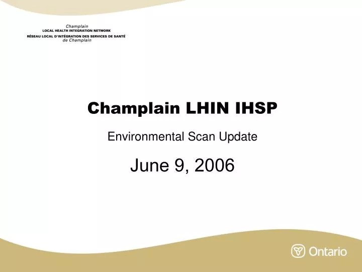 PPT Champlain LHIN IHSP PowerPoint Presentation, free download ID