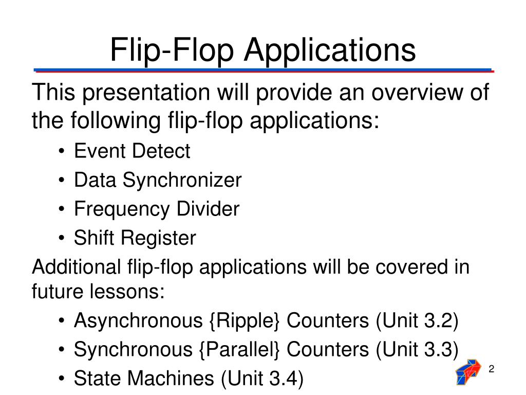 PPT FlipFlop Applications PowerPoint Presentation, free download