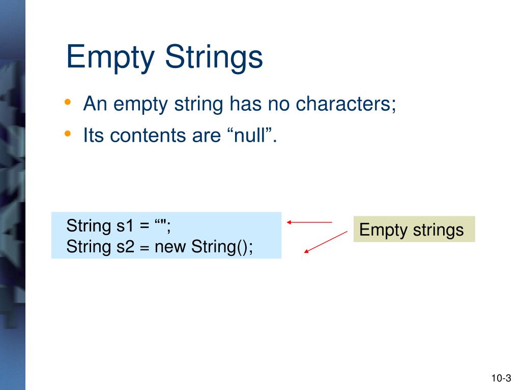 PPT String Class in Java PowerPoint Presentation, free download ID