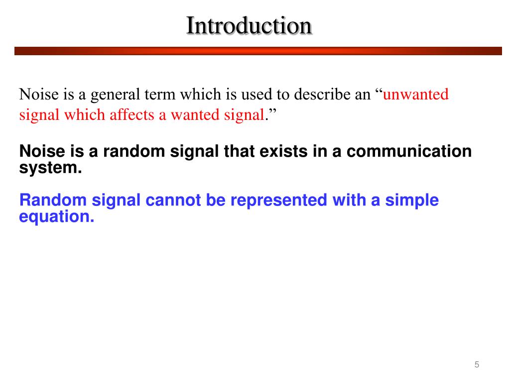 PPT Noise in Communication Systems Chapter 2 Lecture 3 PowerPoint