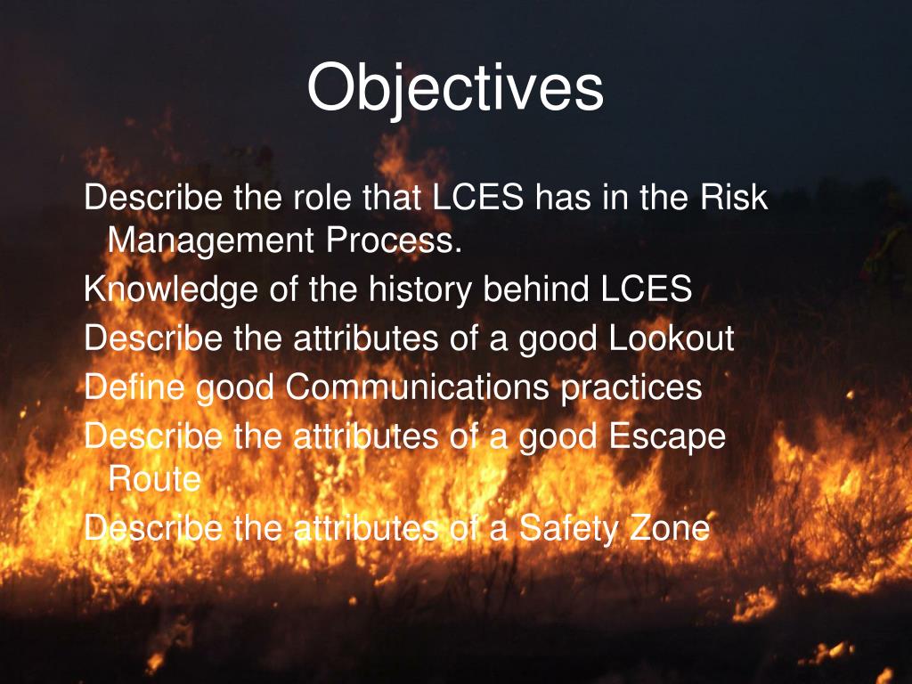 PPT Lookouts Communications Escape Routes Safety Zones “LCES