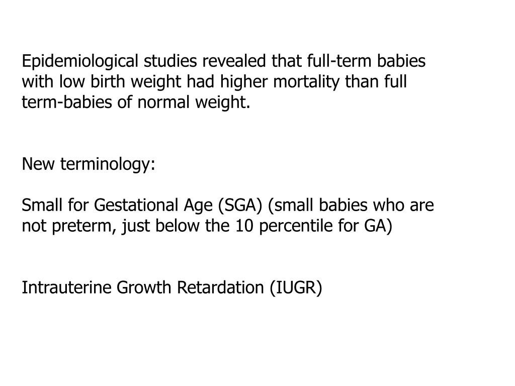 PPT HUMAN BIRTH WEIGHT Variation in birth weight Sources of variation