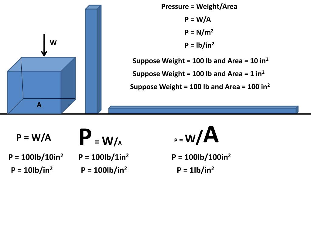 PPT Pressure = Force/Area PowerPoint Presentation, free