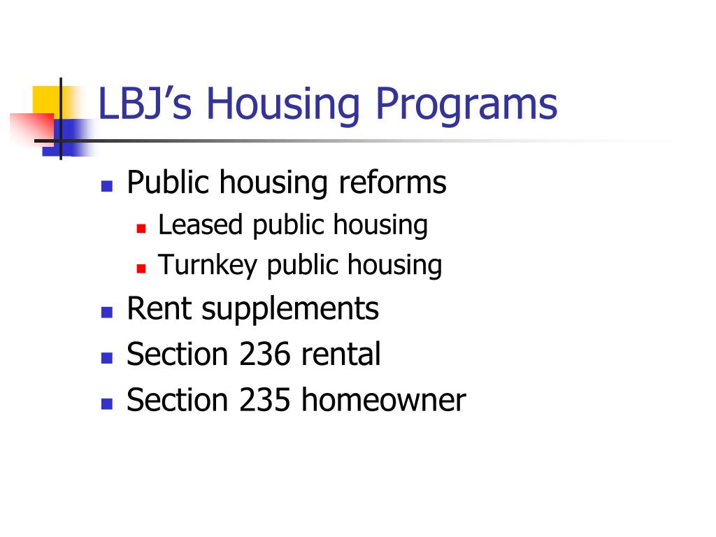 PPT Housing and Urban Development Policies in the War on Poverty