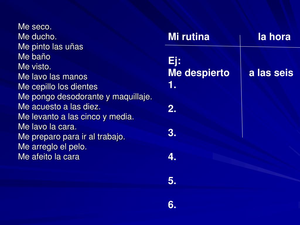 PPT La rutina de Mrs. Baker PowerPoint Presentation, free download