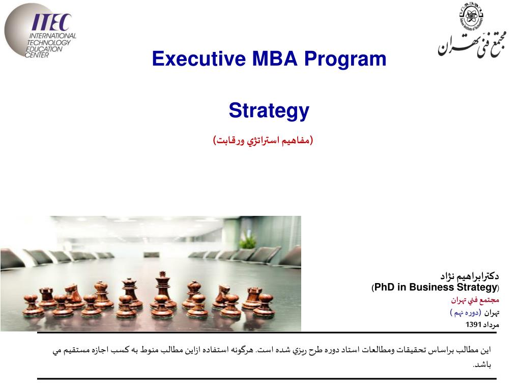 PPT Executive MBA Program Strategy PowerPoint Presentation, free