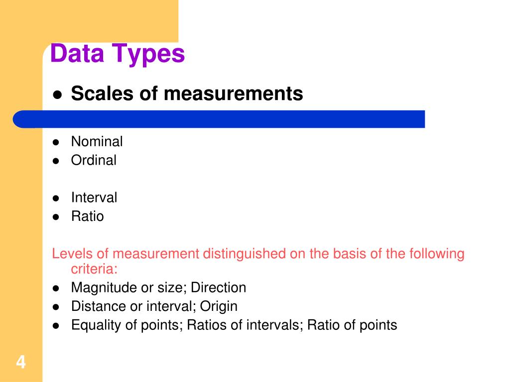 PPT DATA TYPES AND QUANTITATIVE DATA ANALYSIS PowerPoint Presentation