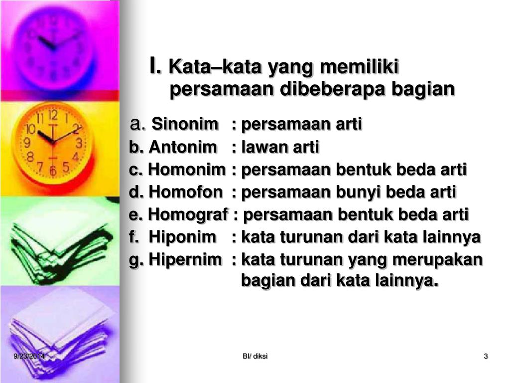 PPT DIKSI/PILIHAN KATA MATERI KULIAH MK. BAHASA