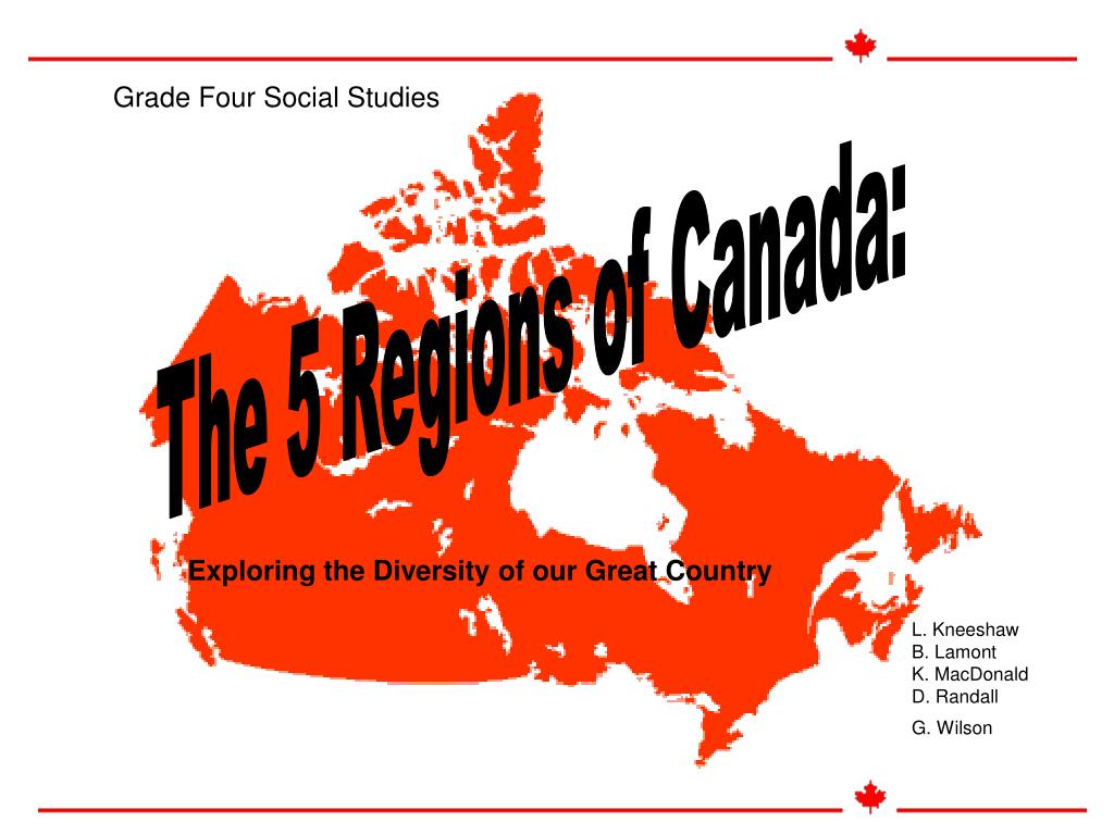 PPT The 5 Regions of Canada PowerPoint Presentation, free download